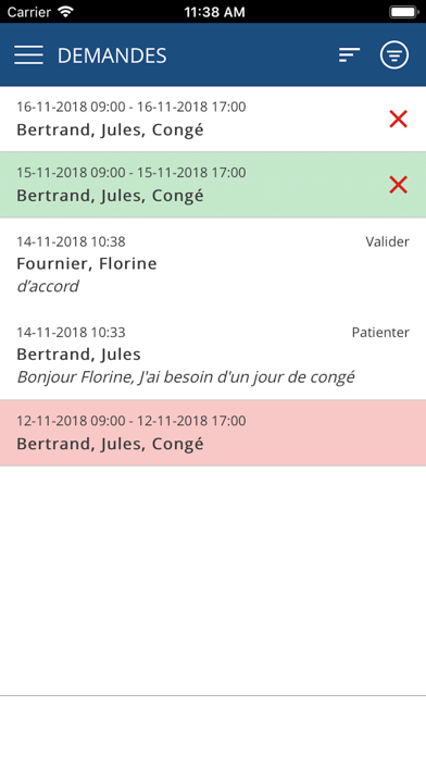 Screenshot #3 pour Absence Planner