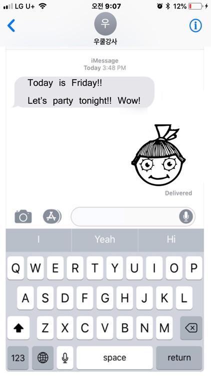 Cute Girls Face Stickers