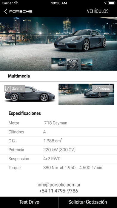 Screenshot #1 pour Porsche Service Argentina