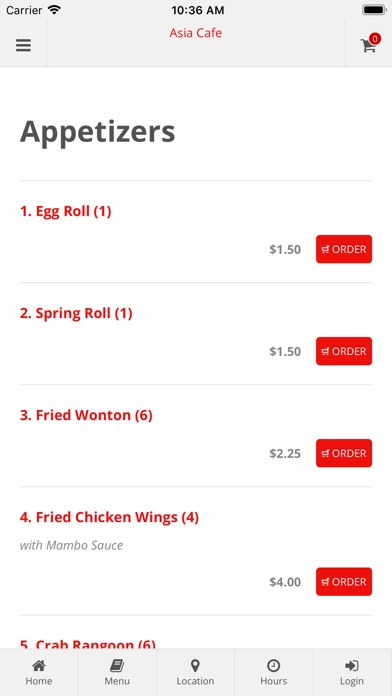 Asia Cafe App Ordering screenshot 2