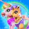 Meet the Twin Pony Twin Sisters in the town and play the cutest pony day care games for girls