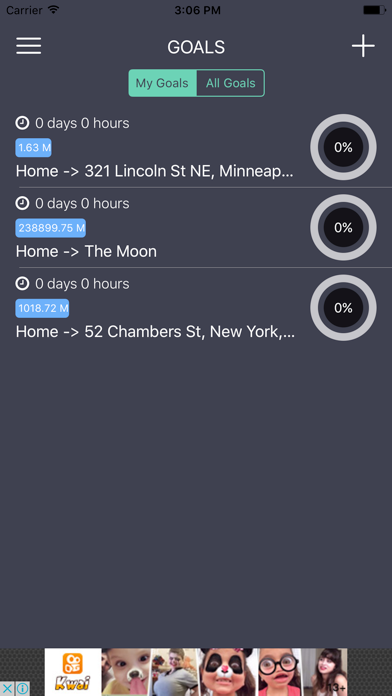 Workout Goals app screenshot 2