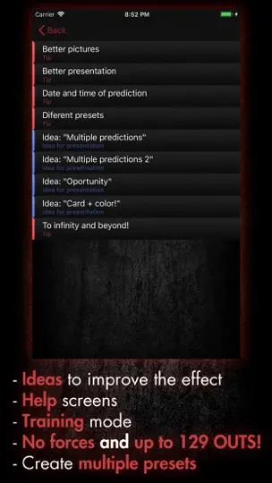 Captura de pantalla de PhotoPrediction (Magic Trick) en iPhone 3