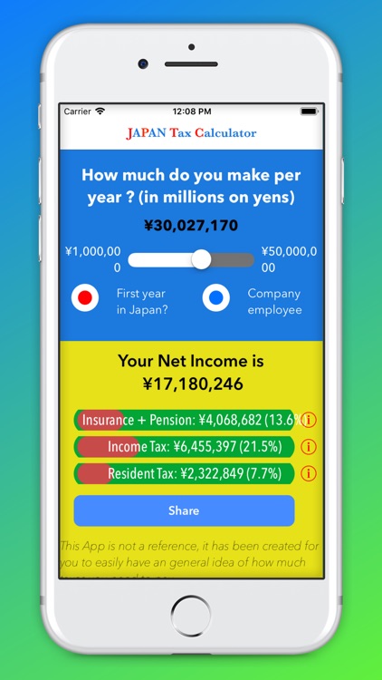 Japan Tax Calculator screenshot-3