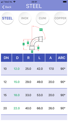 Pipefitter Mapress Calculator screenshot 2