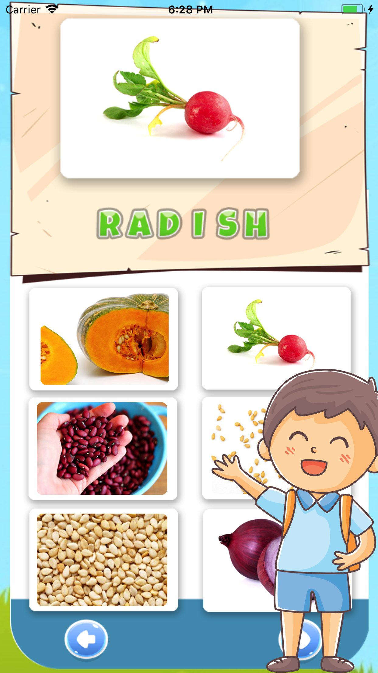 Vegetable Vocabulary English