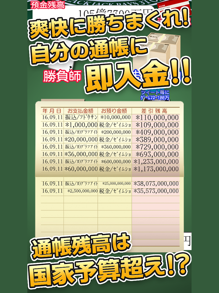 毎日が給料日ブラックジャック大勝負DX！