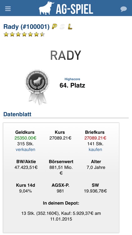 AG-Spiel.de - Das Börsenspiel