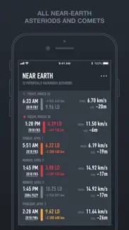 asteroids catalogue iphone screenshot 1