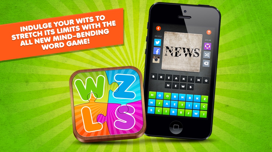 #2. Word Puzzle Game Rebus Wuzzles (iOS) 由: XLabz Technologies Pvt. Ltd.