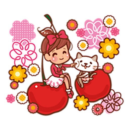 Flower Girls And Pets Sticker icon
