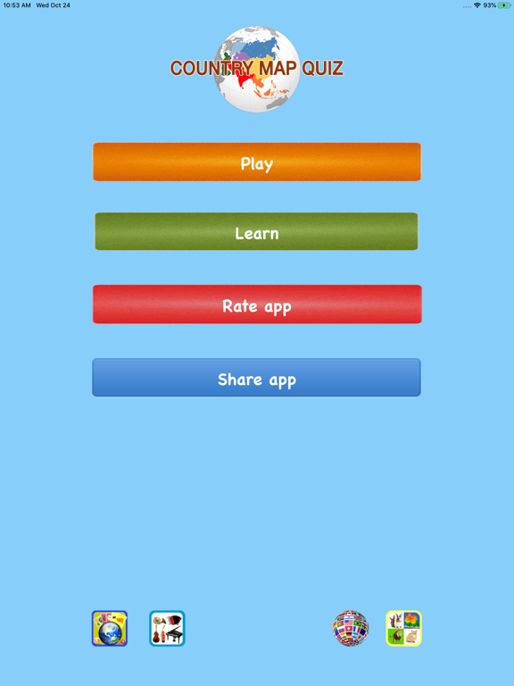 Screenshot #4 pour New Country Map Quiz