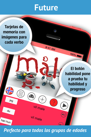 Norwegian Verbs Pro. LearnBots screenshot 3