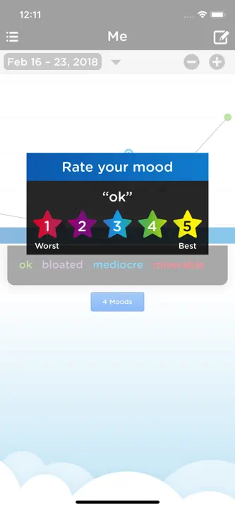 Moodtrack Social Diary: Screenshot 4 von 4