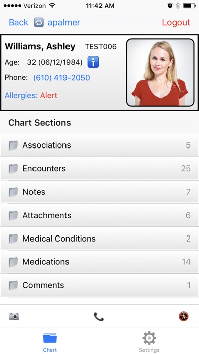 Exscribe Mobile EHR Screenshot