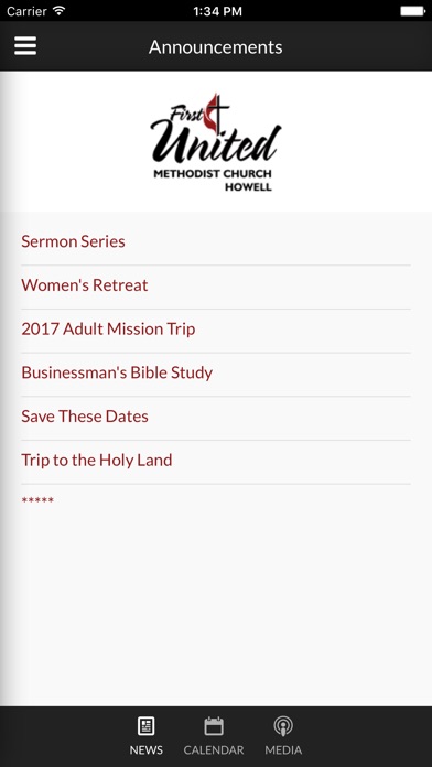 Howell FUMC screenshot 2