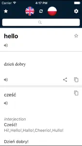 Polish English Dictionary screenshot #1 for iPhone