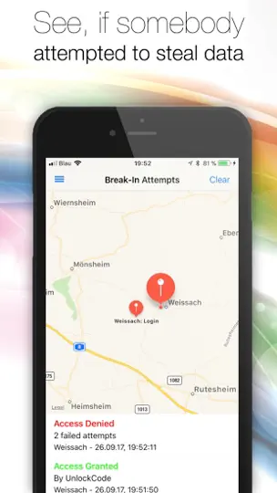 Capture d'écran de CloudySafe 2 Lite sur iPhone 5