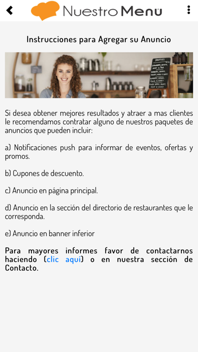 How to cancel & delete Nuestro Menu from iphone & ipad 4