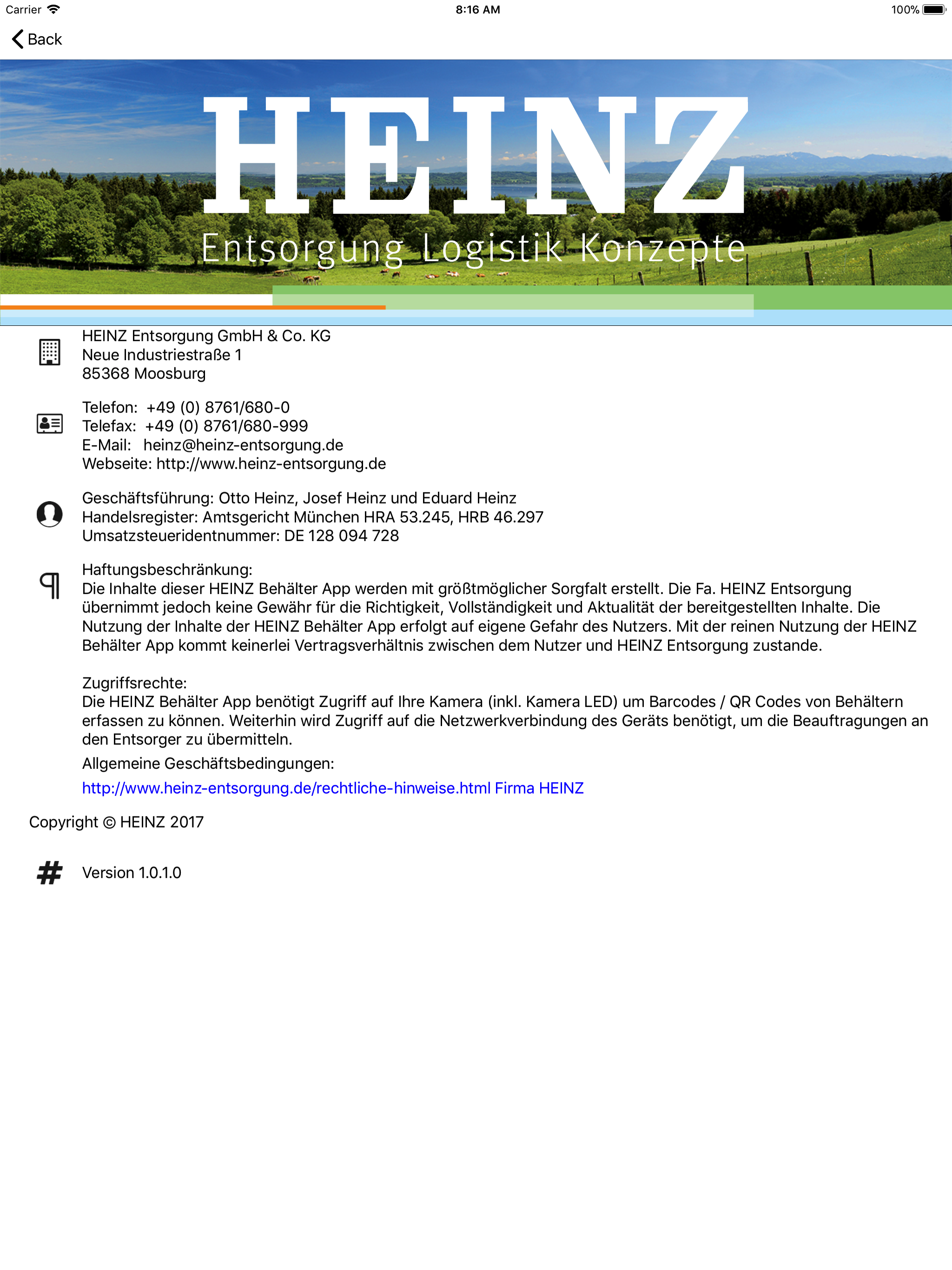 HEINZ Behälter App