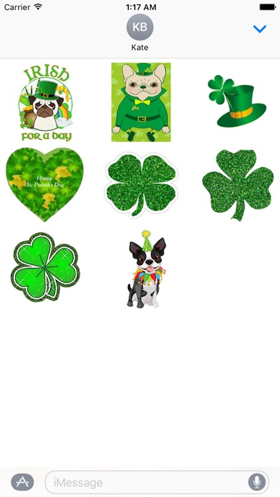 Dog Love Patricks Day Sticker screenshot 2