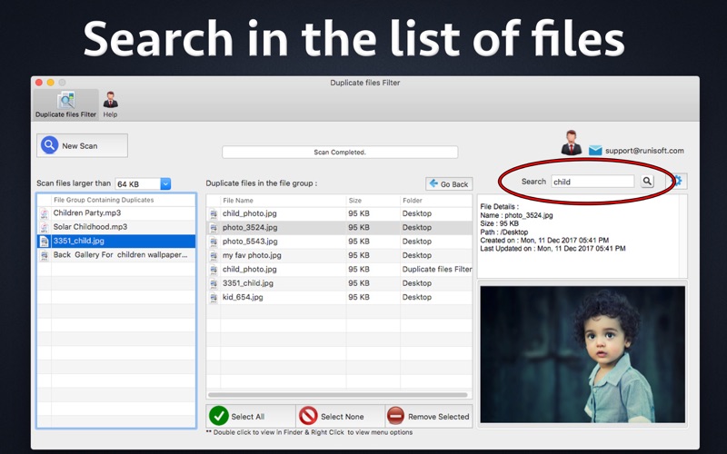 Screenshot #2 pour Duplicate files Filter