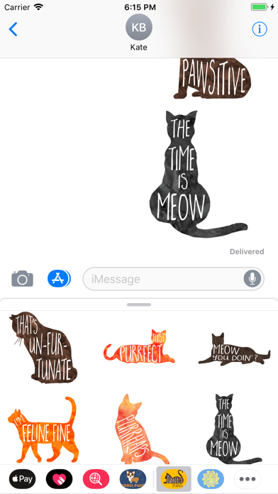 Purrfect Puns cat stickers screenshot 4