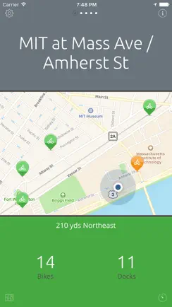 Boston Bikes — A One-Tap Hubway App iPhone image 3