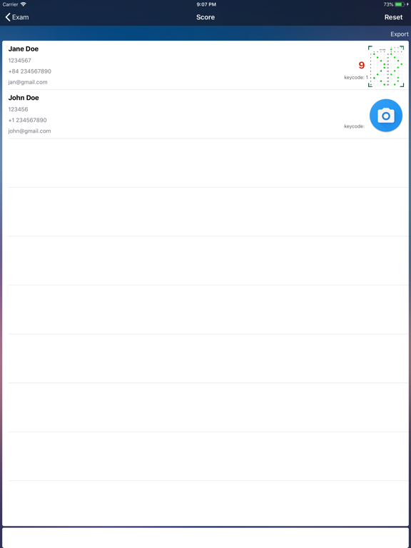 Exam Reader iPad screenshot