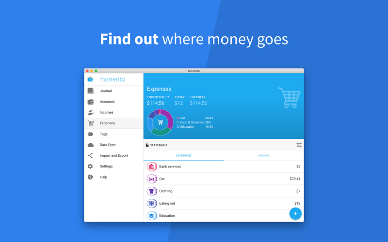 Monento - Personal Finances screenshot 3