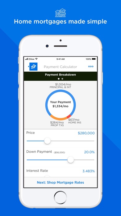 Screenshot #1 pour Mortgage by Zillow