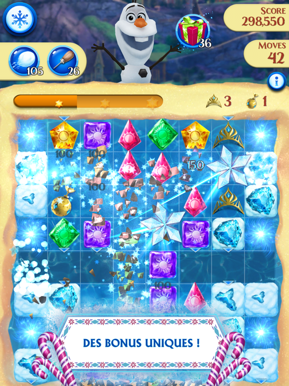 Screenshot #6 pour La Reine des Neiges Free Fall