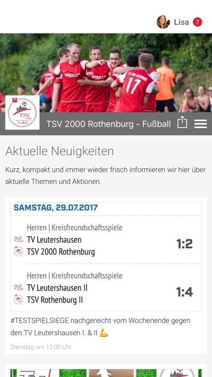 TSV 2000 Rothenburg - Fußball