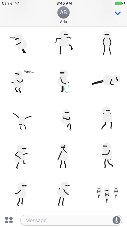 Animated Cool Man Sticker