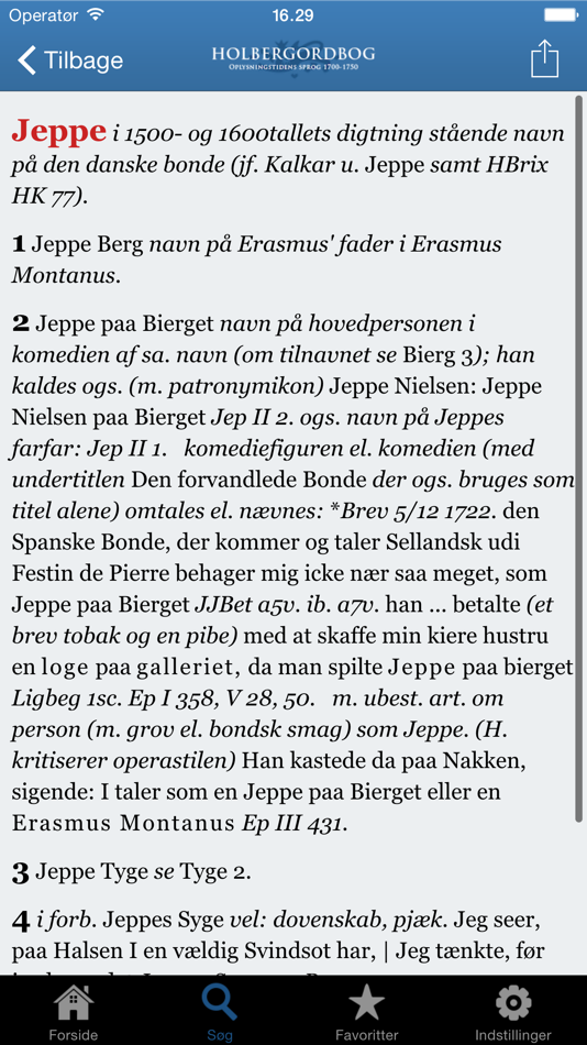 #3. Holbergordbog (iOS) 由: Det Danske Sprog- og Litteraturselskab
