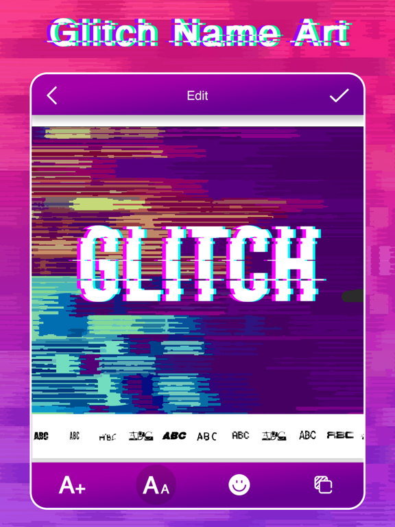 Screenshot #5 pour Glitch Effect Name Art