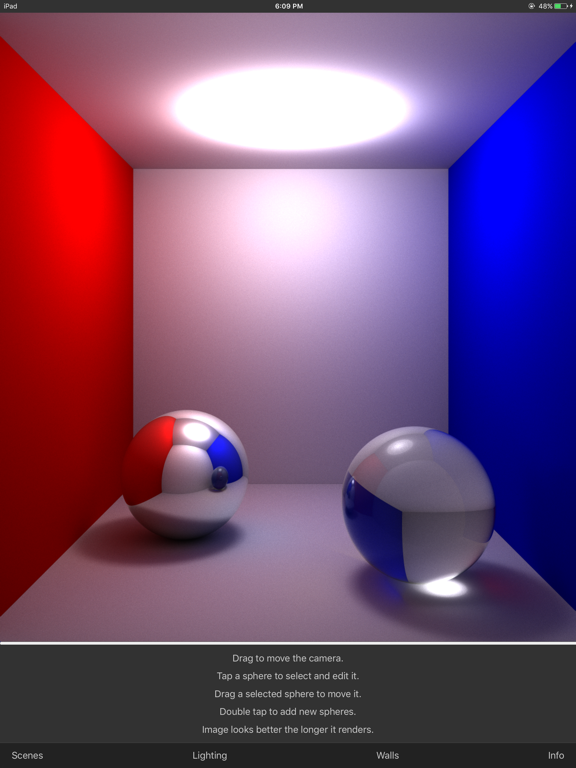 Path Tracer iPad screenshot 1 - Entertainment app