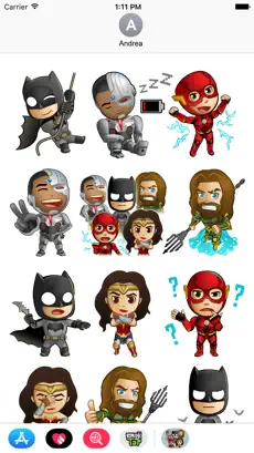 Captura de Pantalla 3 Justice League - Stickers iphone