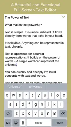 Text Editor by Qrayon iPhone image 1