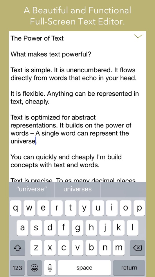 Text Editor by Qrayon - 1.0 - (iOS)