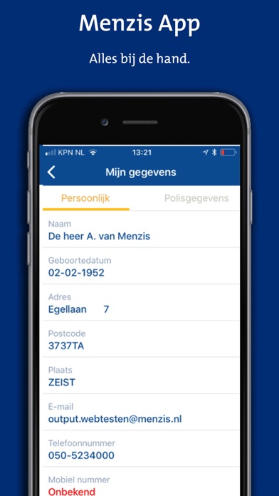 Menzis app screenshot 2