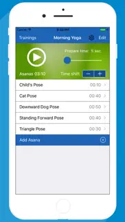yoga timer for interval yoga trainings iphone screenshot 1