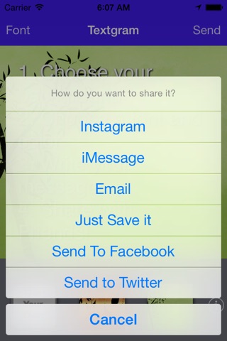 Textgram -  Text and Photo Messaging Maker screenshot 2