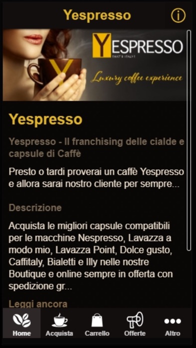 Screenshot #1 pour Yespresso
