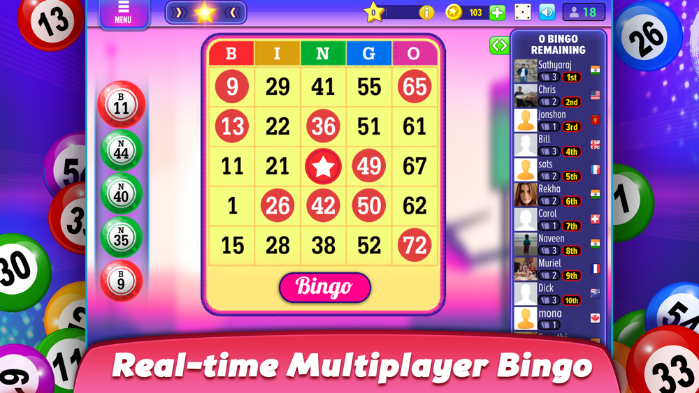 Halloween bingo party online game