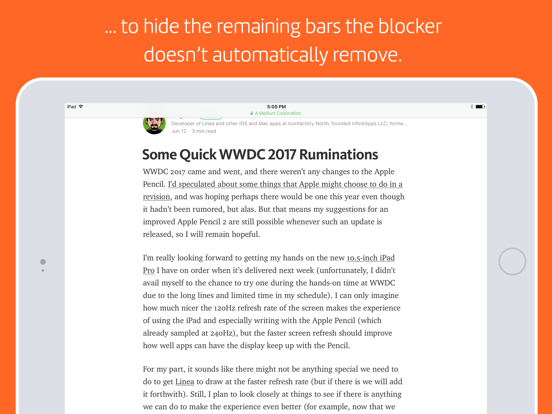 Unobstruct iPad screenshot 5 - Utilities app