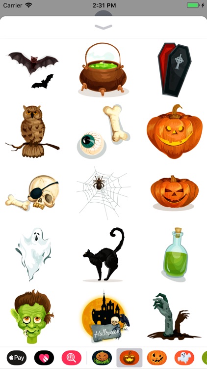 Happy Halloween Creepy Sticker