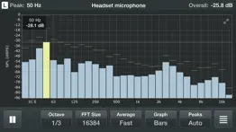 spectrum analyzer rta iphone screenshot 2