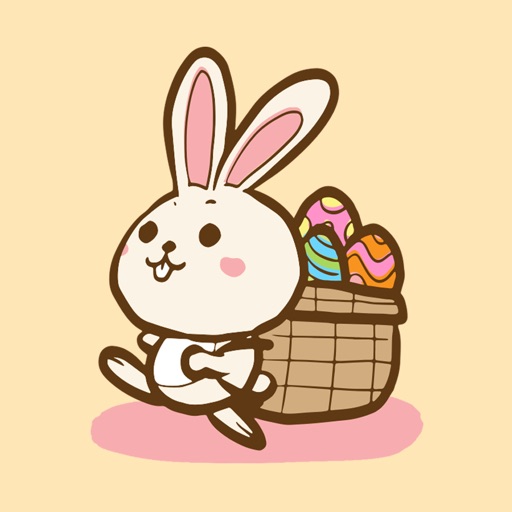 Bunny Happy Easter Stickers icon