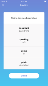 TOEIC Vocabulary Practice Test screenshot